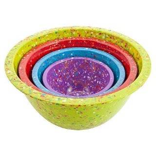 Zak Confetti Mixing Bowls   Assorted Brights / KIWI   Set of 4