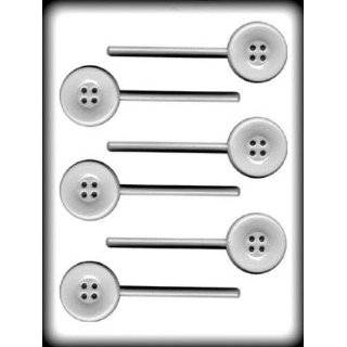 button sucker Hard Candy Mold: 3 Count:  Grocery 