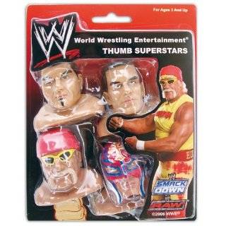 WWE Thumb Wrestling Super Stars Rey Mysterio, Triple H, John Cena 