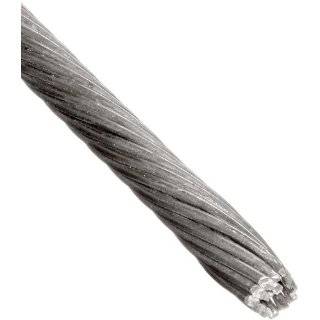 Galvanized Steel Wire Rope, Zinc Galvanized, 1x19 Strand, 1/4 Bare OD 