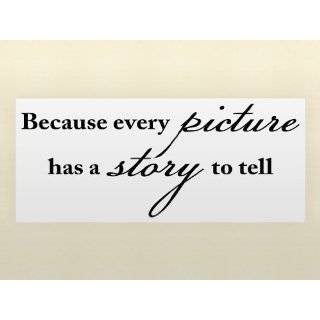   HAS A STORY TO TELL Vinyl wall quotes family lettering home art