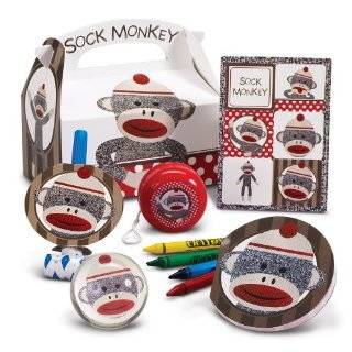  12 ct   Sock Monkey Wood Necklace Craft Kits: Toys & Games