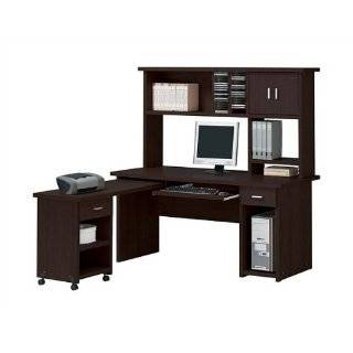  Solid Wood Constructed Home Office Desk Set with Hutch and 