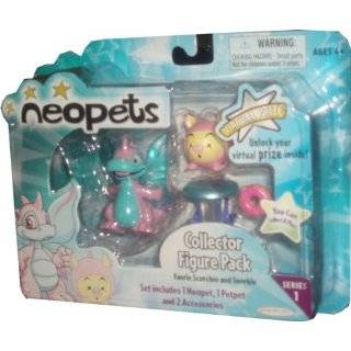  Neopets Collector Figure Pack series 1 : Faerie Wocky and 