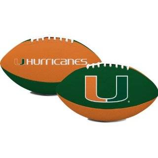 Miami Hurricanes Team Color Football Bracelet:  Sports 