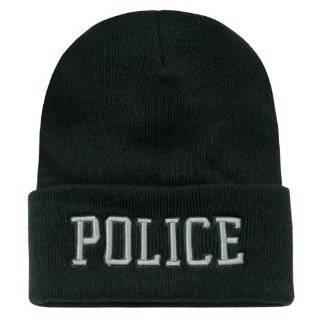  DELUXE BLACK SECURITY EMBROIDERED WATCH CAP Police Beanies 