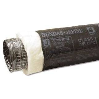 Dundas Jafine BPC825R6 Insulated Flexible Duct with Black Jacket, 8 