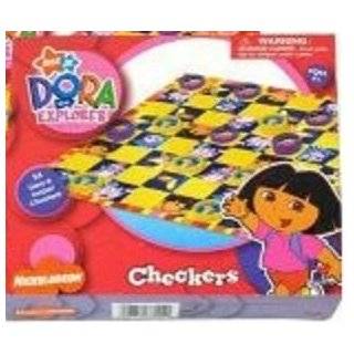 Nickelodeon Checkers & Tic Tac Toe Game Dora