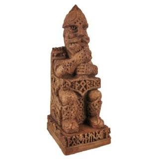  Norse God Odin Wood Finish Statue Pagan Trickster