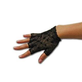  Black Lace Fingerless Mitts Gloves Clothing
