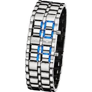  APUS Zeta Ladies Silver Red LED Watch for Her Design 