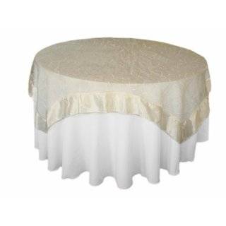   Table Overlay   23 colors 85x85 Embroidered Sheer Organza Table