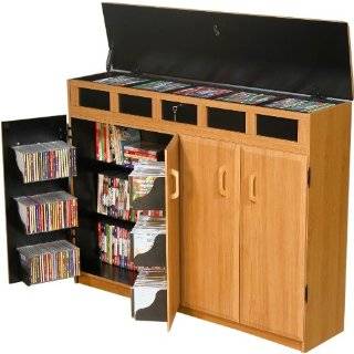  CD DVD Storage Cabinet/TV Stand in Cherry 2367CH 