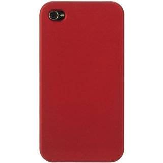 New OEM Verizon Apple iPhone 4 Red Griffin Softtouch Hard Snap On Case 