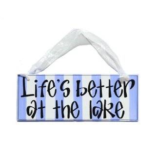 Tumbleweed Lifes Better At the Lake Decorative Wooden Hanging 