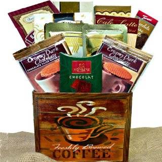 Coffee, Cappuccino & Latte Lovers Gourmet Food and Coffee Gift Box 