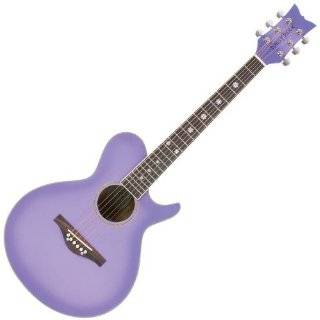 Daisy Rock WildWood Acoustic Short Scale Guitar, Purple Daze