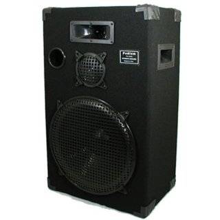 New PA DJ Karaoke Home Pro Audio 15 Three Way Black Speaker 1500C1