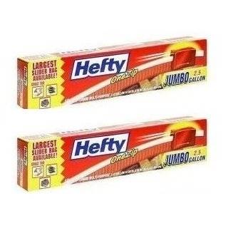  Hefty   One Zip Click Gallon Storage Bags   30 Bags: Home 