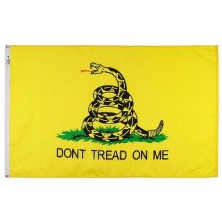   Nylon Gadsden Flag, The Tea Party Flag, measures 3 Foot by 5 Foot