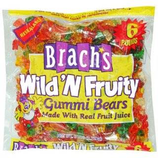 Brachs Wild N Fruity Gummi Bears   6 lb. bag  Grocery 