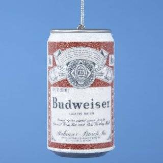   Adler 4 3/4 Inch Bud Light Beer Can Glass Ornament: Home & Kitchen