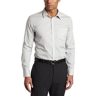 Calvin Klein Sportswear Mens Long Sleeve Stripe Dobby Shirt