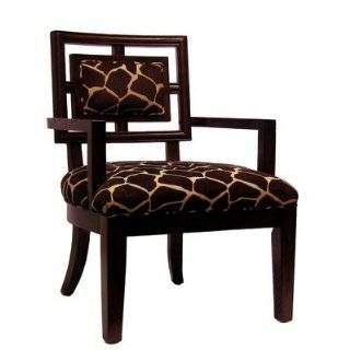  Gold Leaf Rococo Arm Chair with Gold Fabric: Home 