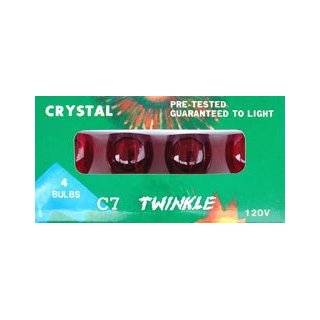  Red C7 Light Bulbs   Pkg of 24 Red Christmas Bulbs: Home 