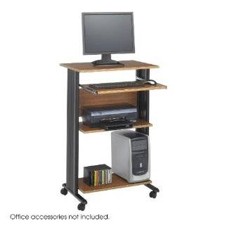  Safco Muv Stand up Workstation, Cherry