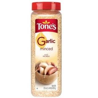Tones Spices Minced Garlic (23 oz)   Large Restaurant / Food Service 