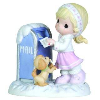  Precious Moments Girl With Gift Box And Puppy Figurine It 