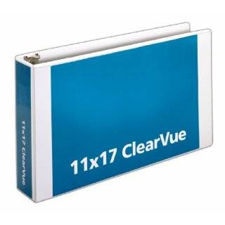 TOPS Cardinal ClearVue D Ring Binder, 11 x 17 Inches, 3