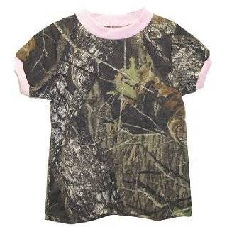 Girls Infant/Toddler Pink Hooded Sweatshirt with Mossy Oak Camo Trim 