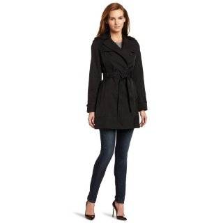    London Fog WomenS Double Breasted Belted Trench Coat Clothing