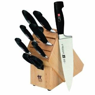 Zwilling J.A. Henckels Four Star 8 Piece Knife Set with Block:  