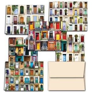 72 Note Cards for $14.99   Display of Doors   72 Note cards in 6 