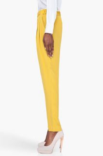 3.1 Phillip Lim Yellow Silk Tapered Trousers for women