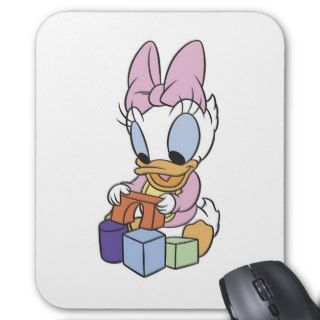 Baby Daisy Duck Playing With Blocks Mousepad