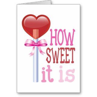 Lollipop Love Valentines Day Card