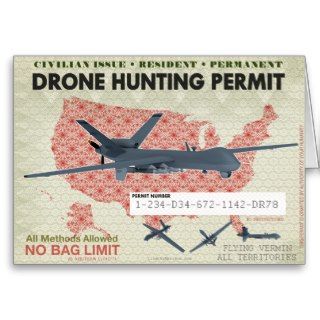 Drone Hunting Permit Card