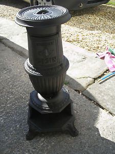 Antique French Godin Pot Belly Stove