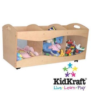 See thru Storage Bins Toy Box Container Chest Nursery Childrens Kids Baby Wooden