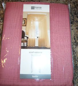 JCPenney Home Lisette Window Scarf Valance 60 x 252 Yuma Rose New in ...