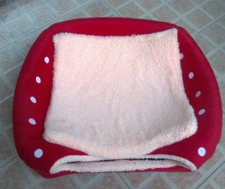Hot Soft Strawberry Pet Dog Cat Bed House Kennel Doggy Warm Cushion Basket