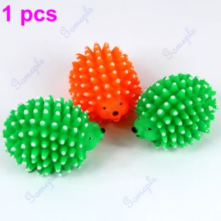 New Cute Hedgehog Shape Pet Dog Puppy Squeaky Chew Toy Squeaker Ball Funny Toys