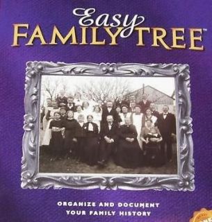 Generations Easy Family Tree Deluxe PC CD Organize Document History Genealogy
