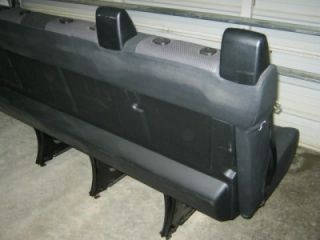 08 12 Mercedes Dodge Sprinter 4 Passenger Leather Vinyl Black Bench Parts Seat