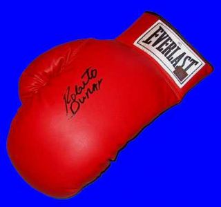 Roberto Duran Signed Auto Everlast Boxing Glove