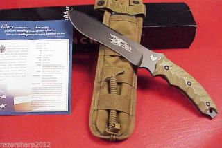 Benchmade Knife 150BKSN "Marc Lee" Fixed Blade Combat Knife